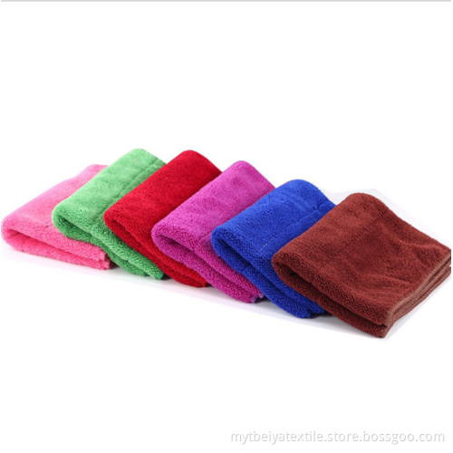 Pure Color Microfiber Strong Water Imbibition Kitchen Cleaning Towel Wholesale